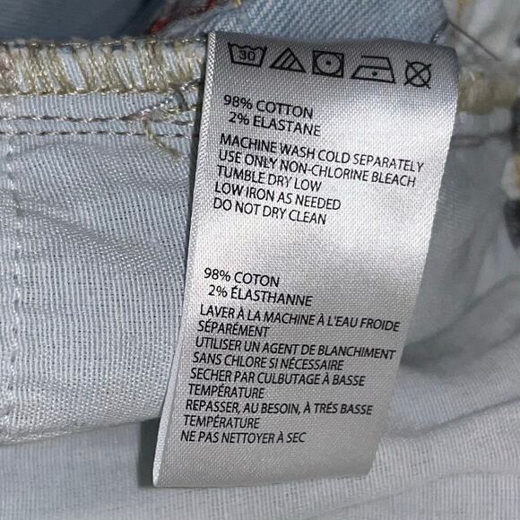 BDG Urban Outfitters Girlfriend Jeans Button Fly Light Wash Raw Hem Size 28 - Picture 6 of 8